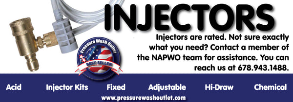 PRESSURE WASHER FIXED CHEMICAL INJECTORS